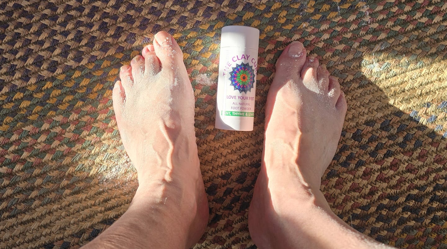 Customer photo review of Love Your Feet Powder