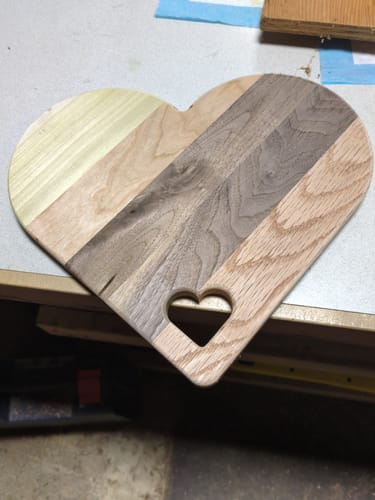 Customer photo review of 12.5x12.0" 3 Leaf Clover Shamrock Tray Acrylic Router Template [Limited Edition]