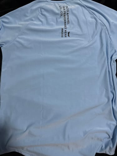 Customer photo review of Training Sport Tee - Sky Blue