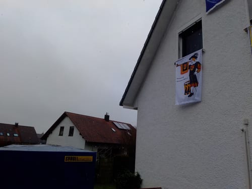 Customer photo review of Fahne inkl. Druck