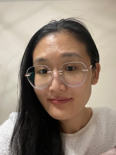 Customer photo review of Lydia Eyeglasses