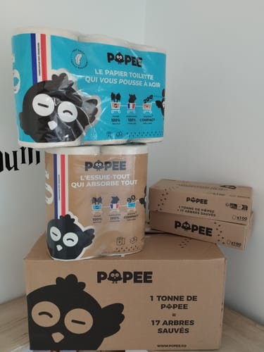 Avis photo d'un client sur KIT DÉCOUVERTE - Papier toilette, essuie-tout, mouchoirs