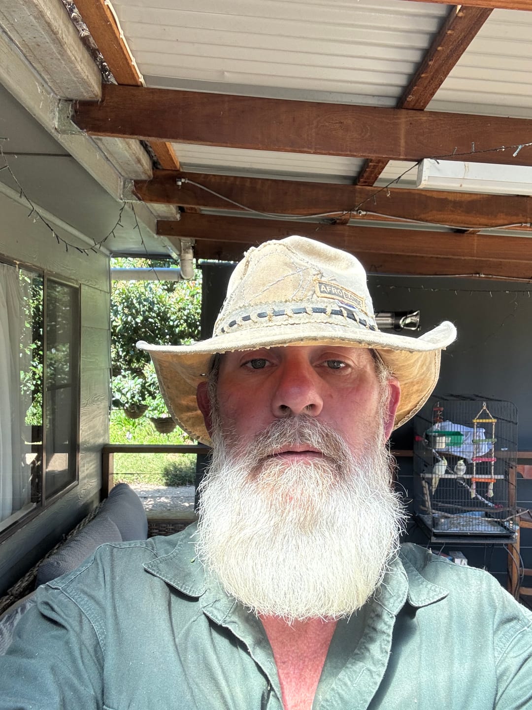 Customer photo review of Bucket Hat, Sand