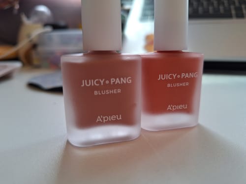 Customer photo review of Juicy-Pang Water Blusher | Rubor Líquido Acabado Radiante