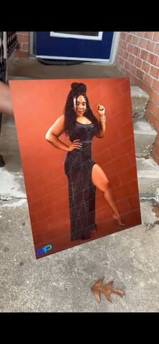 Customer photo review of Personalized Metal Photo Print