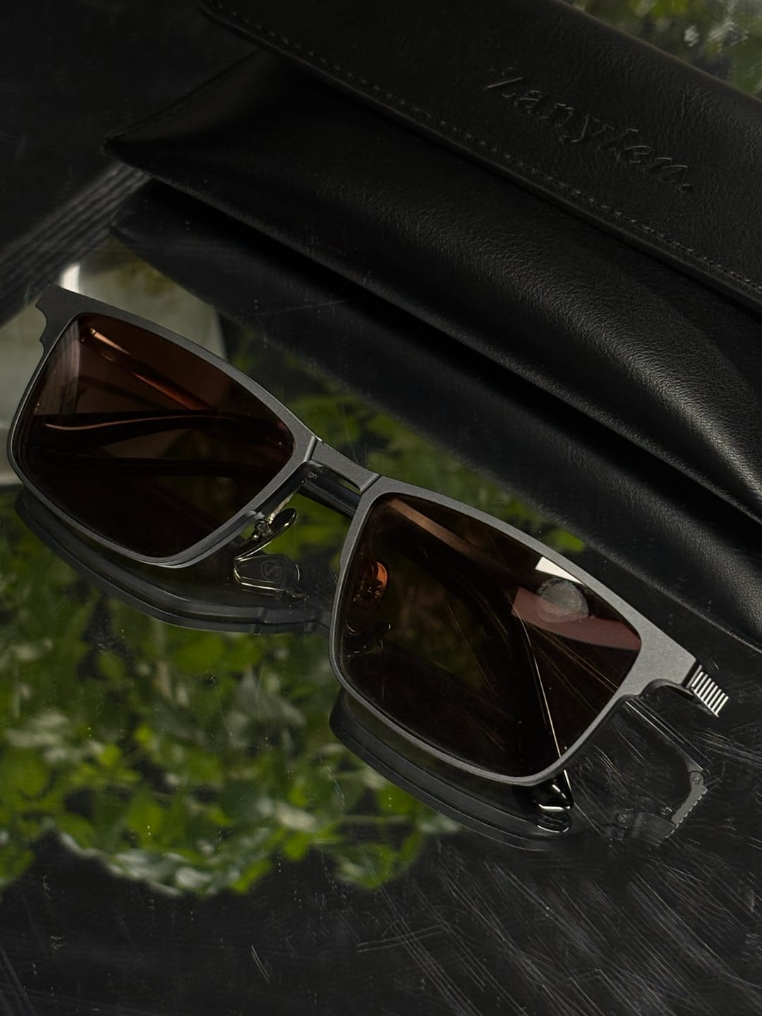 Customer photo review of Jensen | Magnetic Clip-on Eyeglasses Sunglasses | ZanyLen Best Sellers