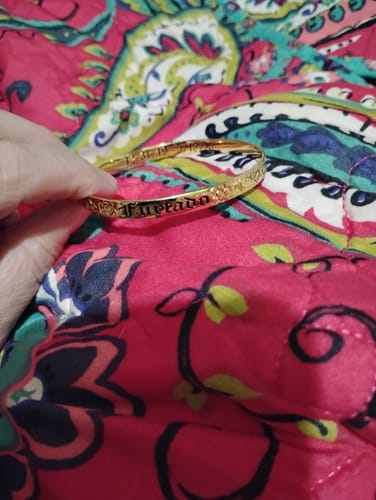 Customer photo review of 6mm Hali'a Heirloom Stacker Bangle (Baby to Adult Sizes)