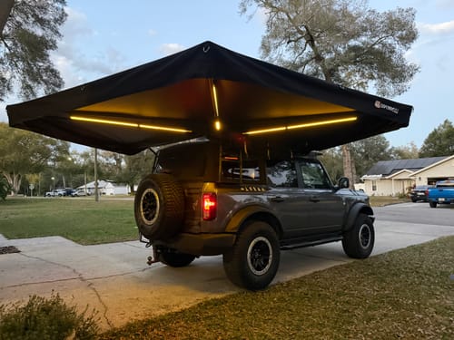 Customer photo review of OPENROAD  270 Free Standing Awning for Camping