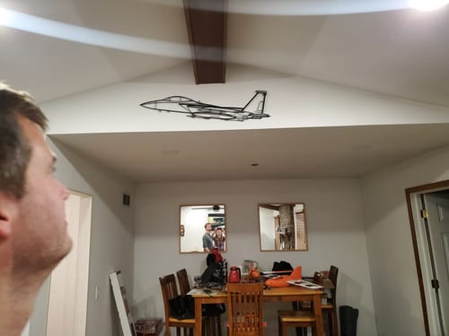 Customer photo review of F-15 Strike Eagle Metal Aircraft Wall Art - NCP0074