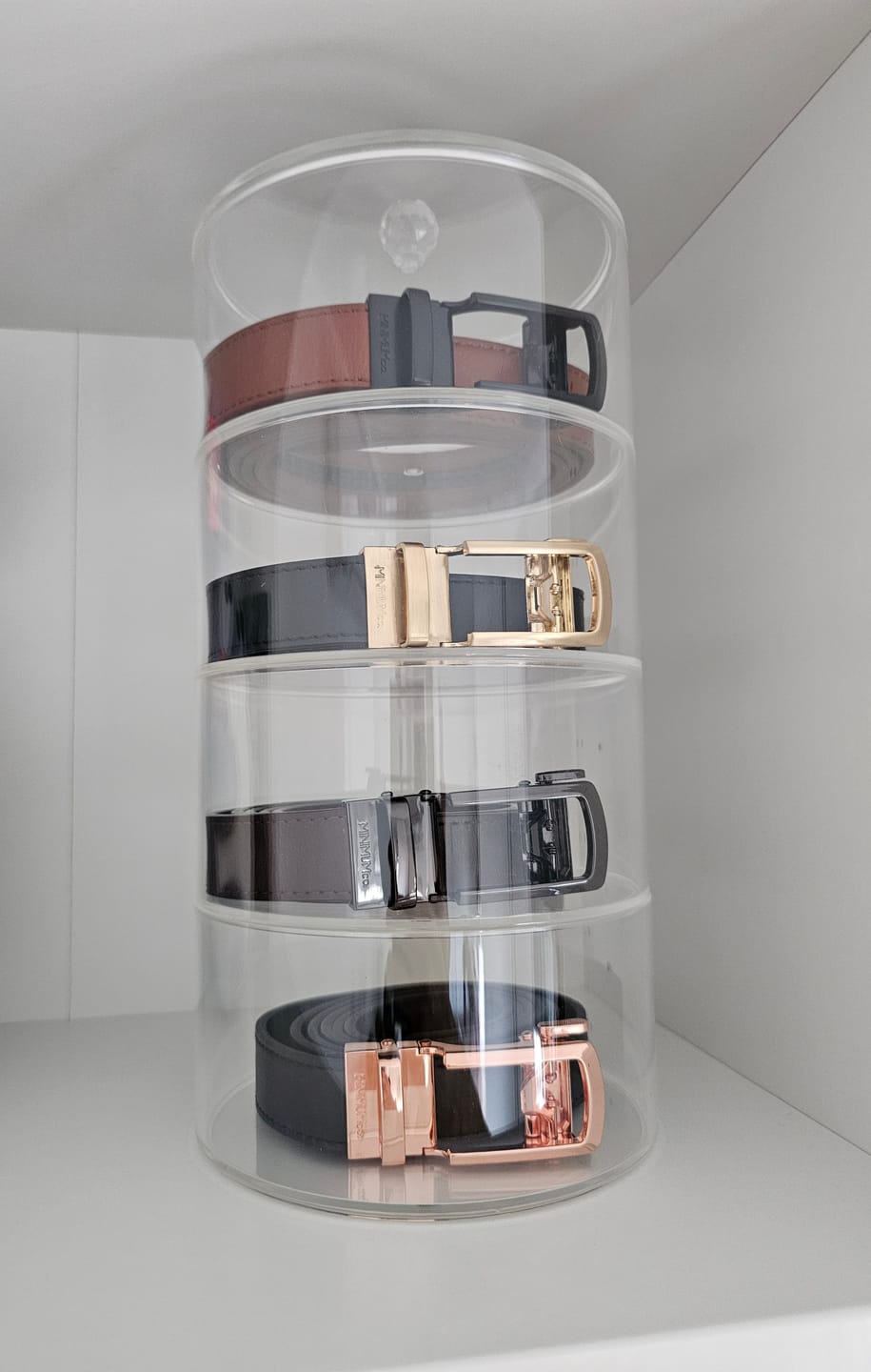 Customer photo review of Gunmetal | Skinny Belt