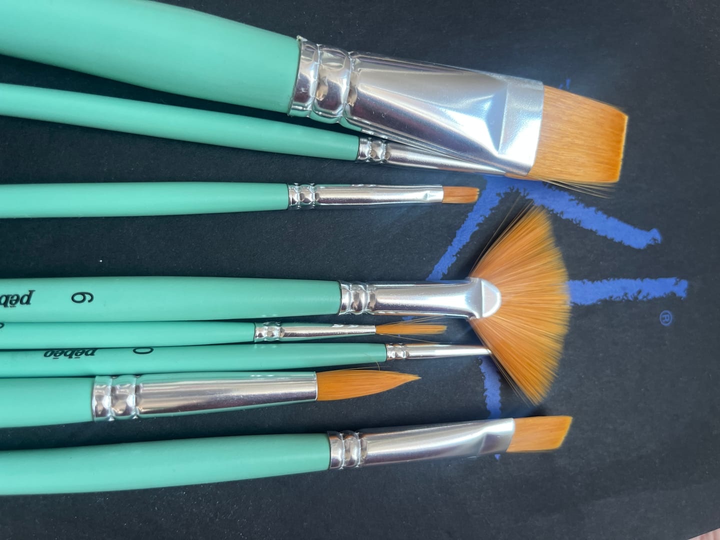 Customer photo review of Pebeo - Set 8 Pinceles Acrílico Fluido Mixto