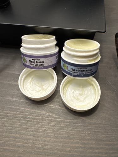 Customer photo review of CBD + CBN Magnesium Sleep Cream