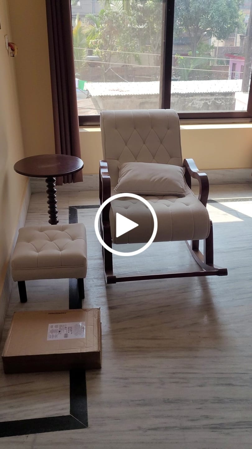 Customer video review of Wooden Side Table for Living Room Coffee End Table