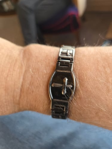 Customer photo review of Lord's Prayer Bracelet (Size M-L or L-XL): Helps Pair Veterans With A Service Dog Or Shelter Dog