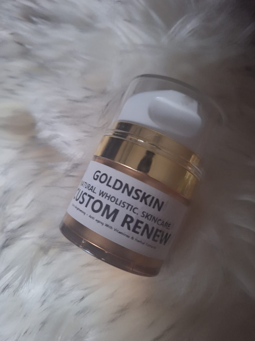Customer photo review of Custom  Renew Face Cream