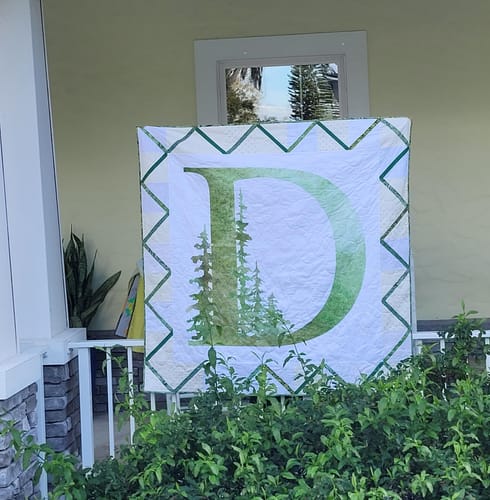 Customer photo review of Foggy Forest D Fabric Panel