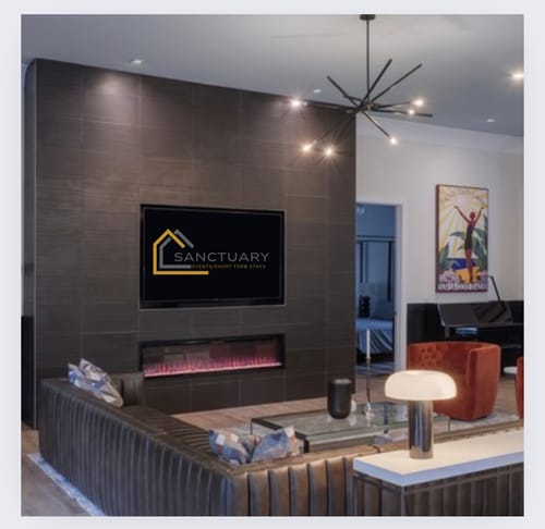 Customer photo review of Napoleon Entice 50'' Wall Mount / Recessed Linear Electric Fireplace