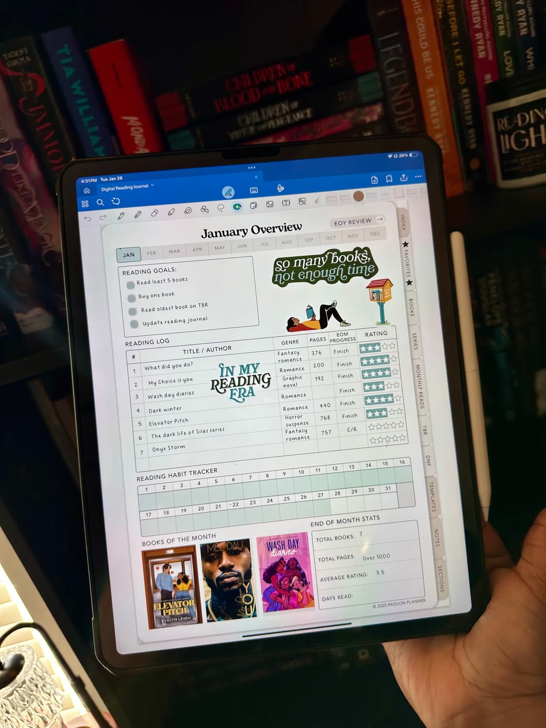 Customer photo review of Digital Reading Journal