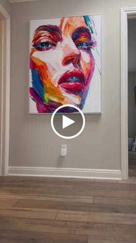Customer video review of Modern Abstract Painting #ABAV488