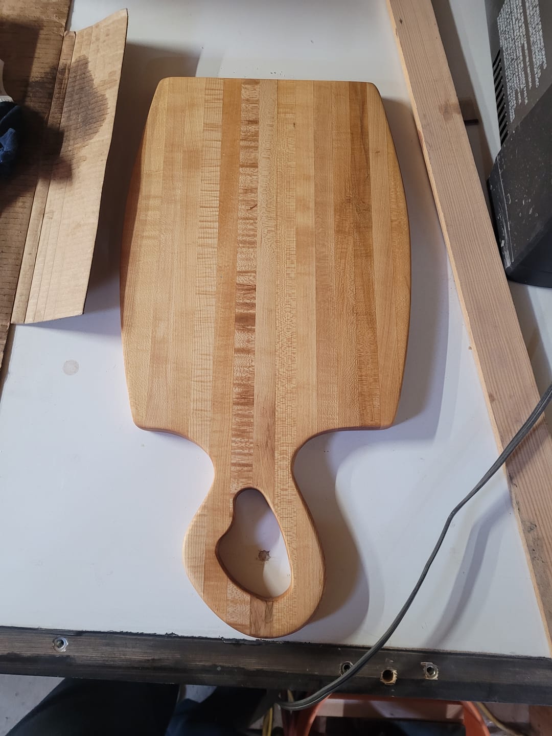 Customer photo review of Organic Handle Acrylic Router Template