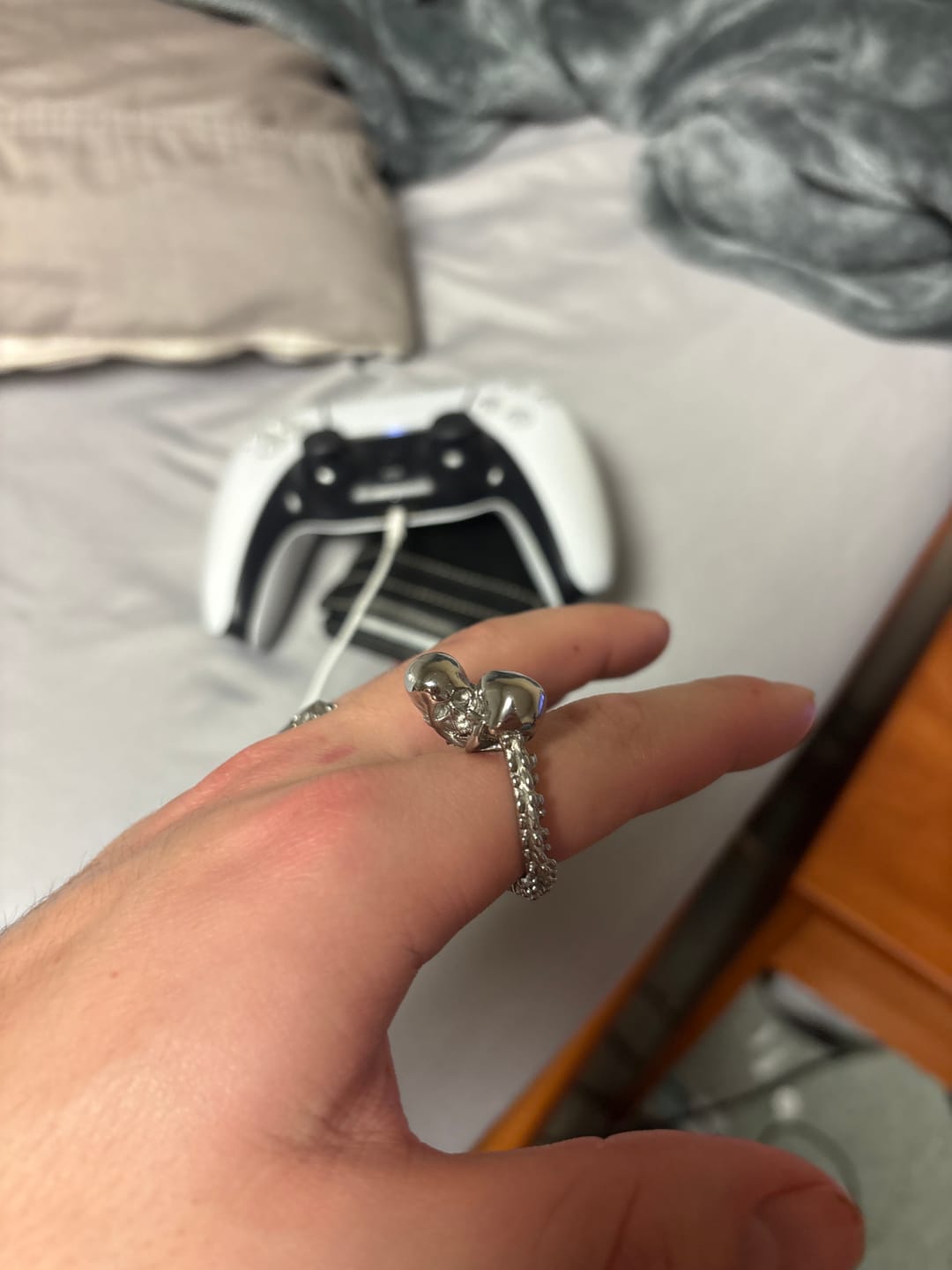 Customer photo review of DEATH WON'T DO US PART RING