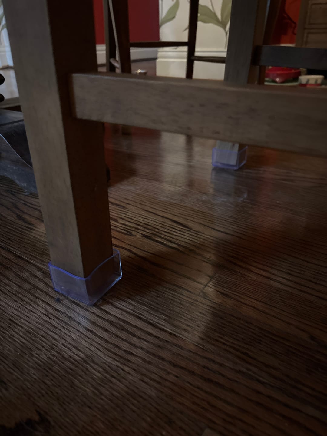 Customer photo review of Square Felt Silicone Chair Leg Protectors | Scratch & Noise-Free