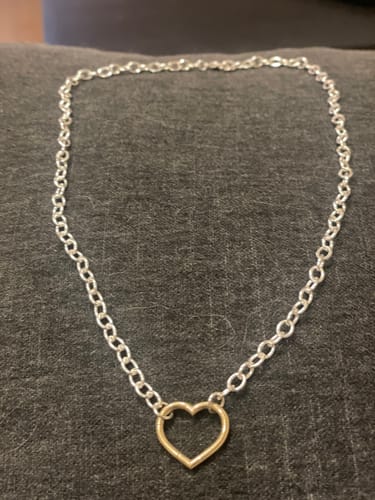 Customer photo review of 4.8mm Silver Hinge Chain