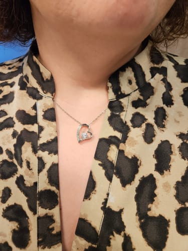 Customer photo review of Collier Amour Éternel - À la femme de ma vie - N'oublie jamais...