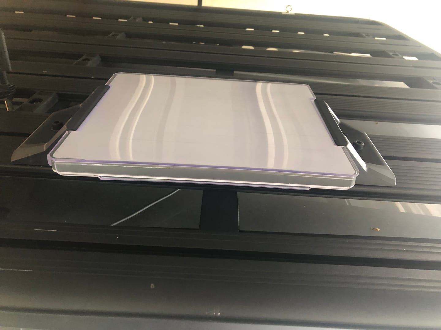 Customer photo review of Starlink Mini Roof Rack Mount