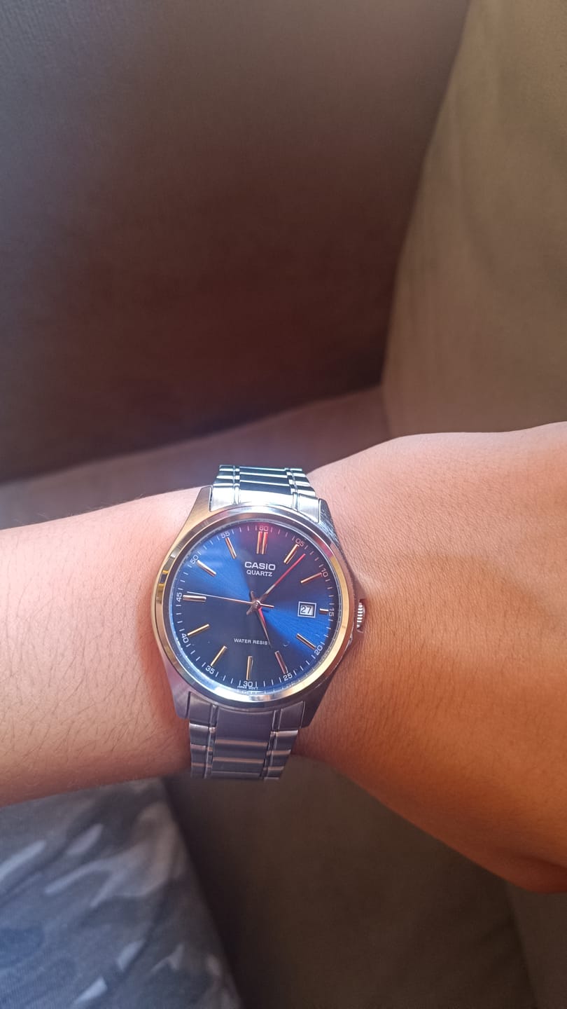Customer photo review of Reloj Casio Análogo MTP-1183A-2A Azul Acero Inoxidable