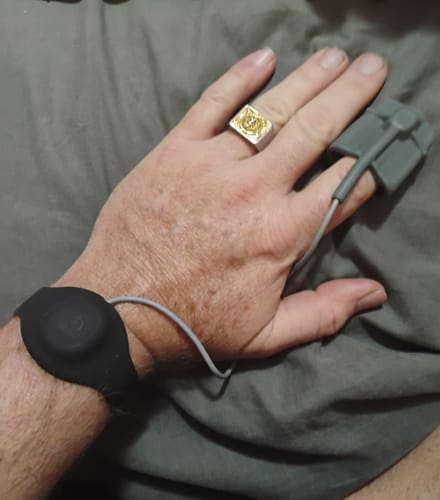 Customer photo review of OxyKnight® Watch Lite | Adult | Smart Sleep Oximeter