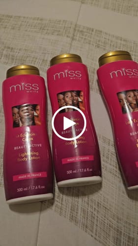 Customer video review of Fair and White Miss White Beauty Lightening Lotion 7 days 500ml