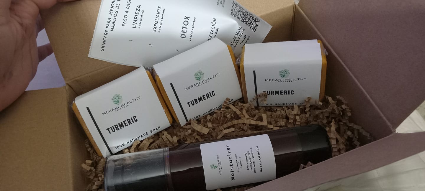 Customer photo review of Turmeric Face & Body Bundle of 3 soaps