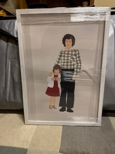 Customer photo review of Textured Hand-Drawn Illustration