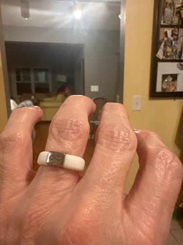 Customer photo review of MetalInfinity Collection - Women's Silicone Rings with Metal
