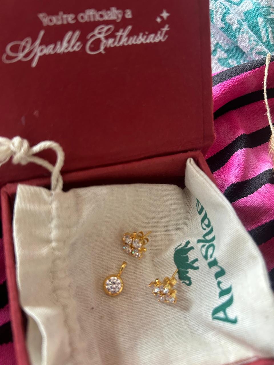 Customer photo review of Badi Chaupad Earrings