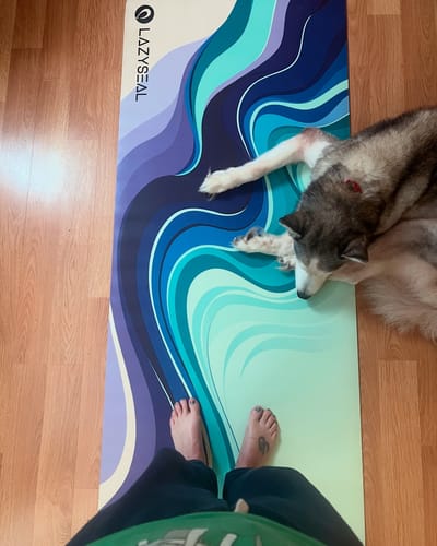 Customer photo review of Ocean Waves 4.5mm Extra Wide Premium Yoga Mat