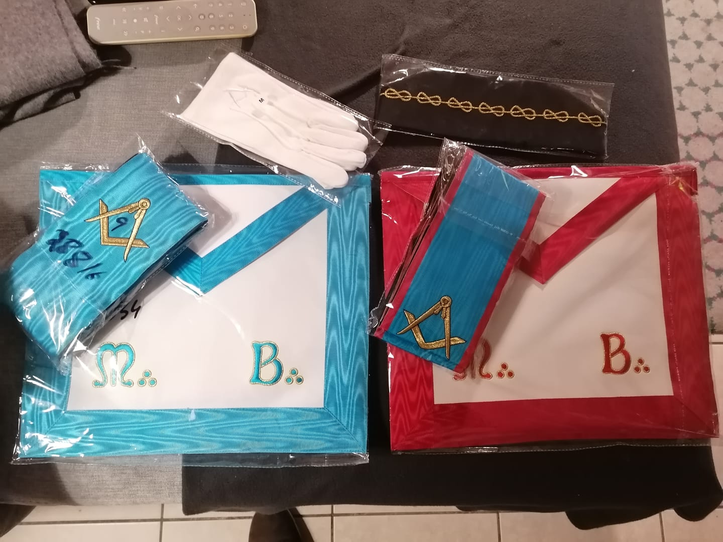 Customer photo review of Pack Maître Tablier MB - Cordon EC Rite Français Groussier  RFG