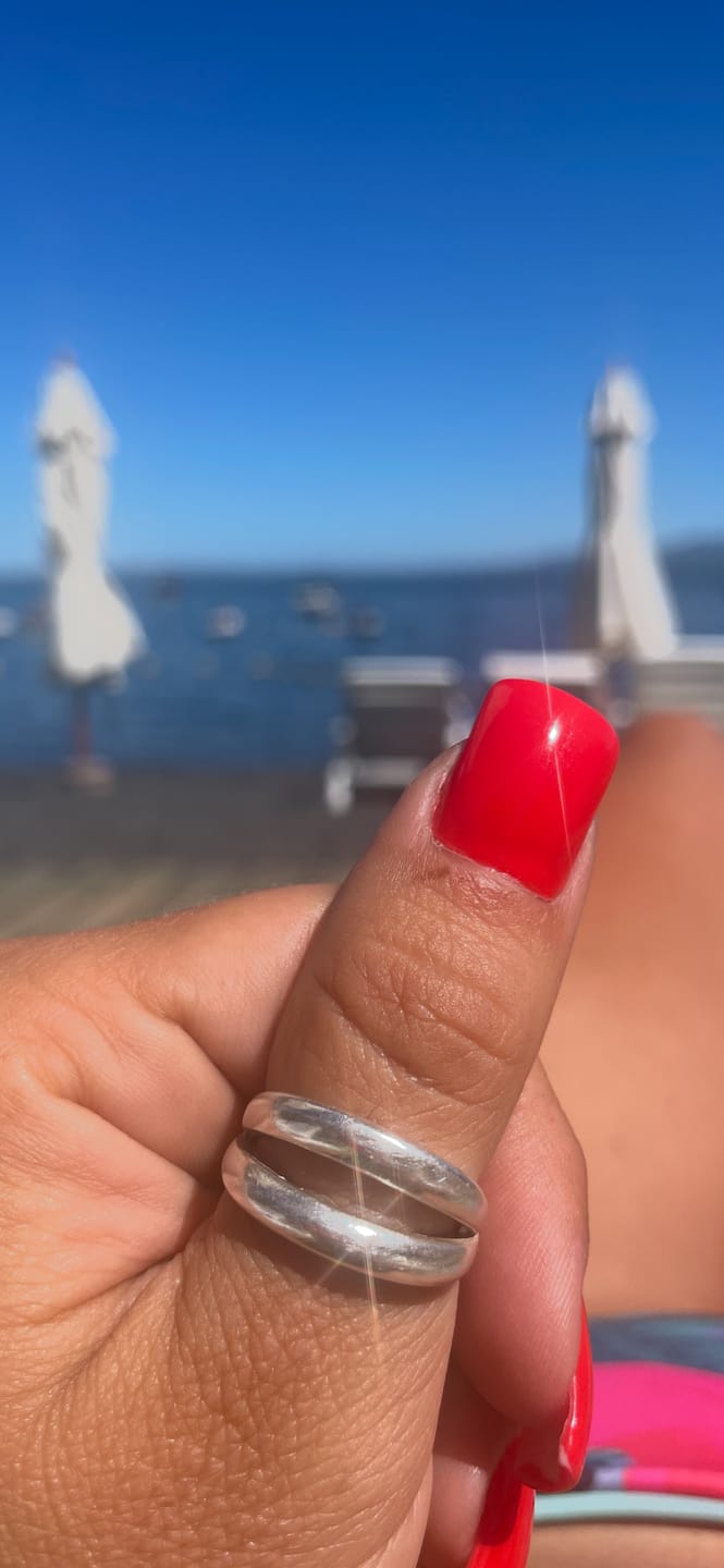 Customer photo review of Anillo Doble Caña Ajustable
