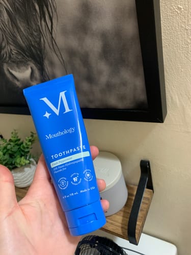 Customer photo review of Mouthology Fluoride-Free Toothpaste