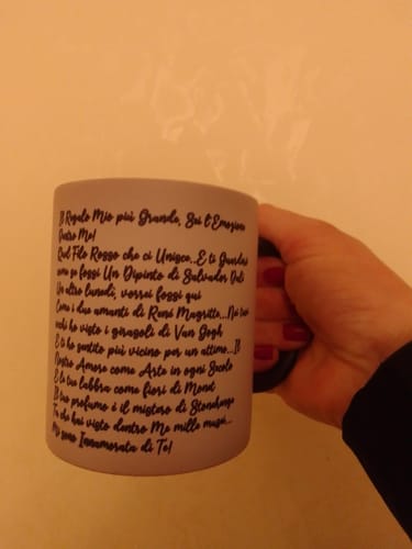 Customer photo review of Tazza magica personalizzata 325ml