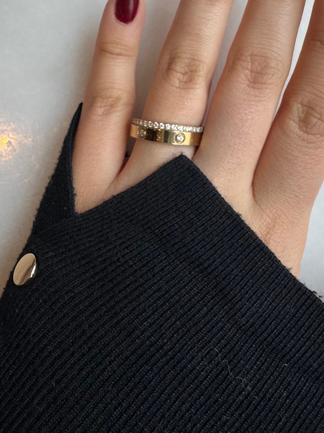 Customer photo review of Shine Ring | 18K vergoldet