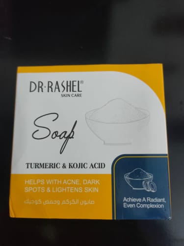 Customer photo review of Dr.Rashel Turmeric and Kojic Acid Soap For acne and dark spots