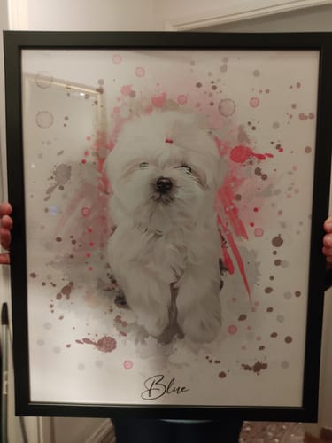 Customer photo review of Πορτραίτο Κατοικίδιου - Ακουαρέλα