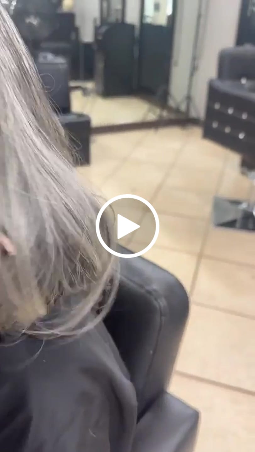 Customer video review of Indian Grey Hair Extensions
