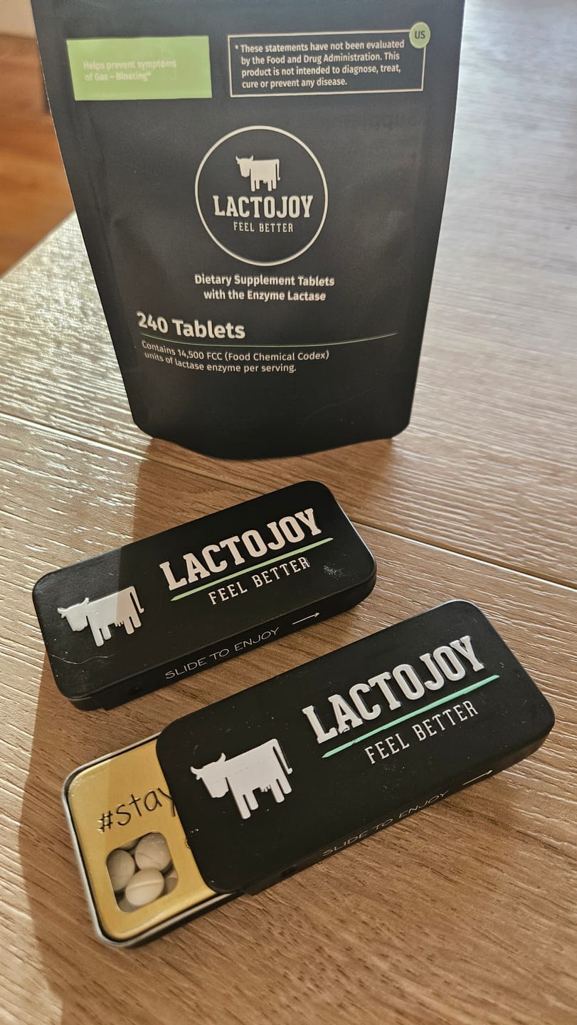 Customer photo review of LactoJoy Lactase Pills - 14.500 FCC - 240 pcs refill bag