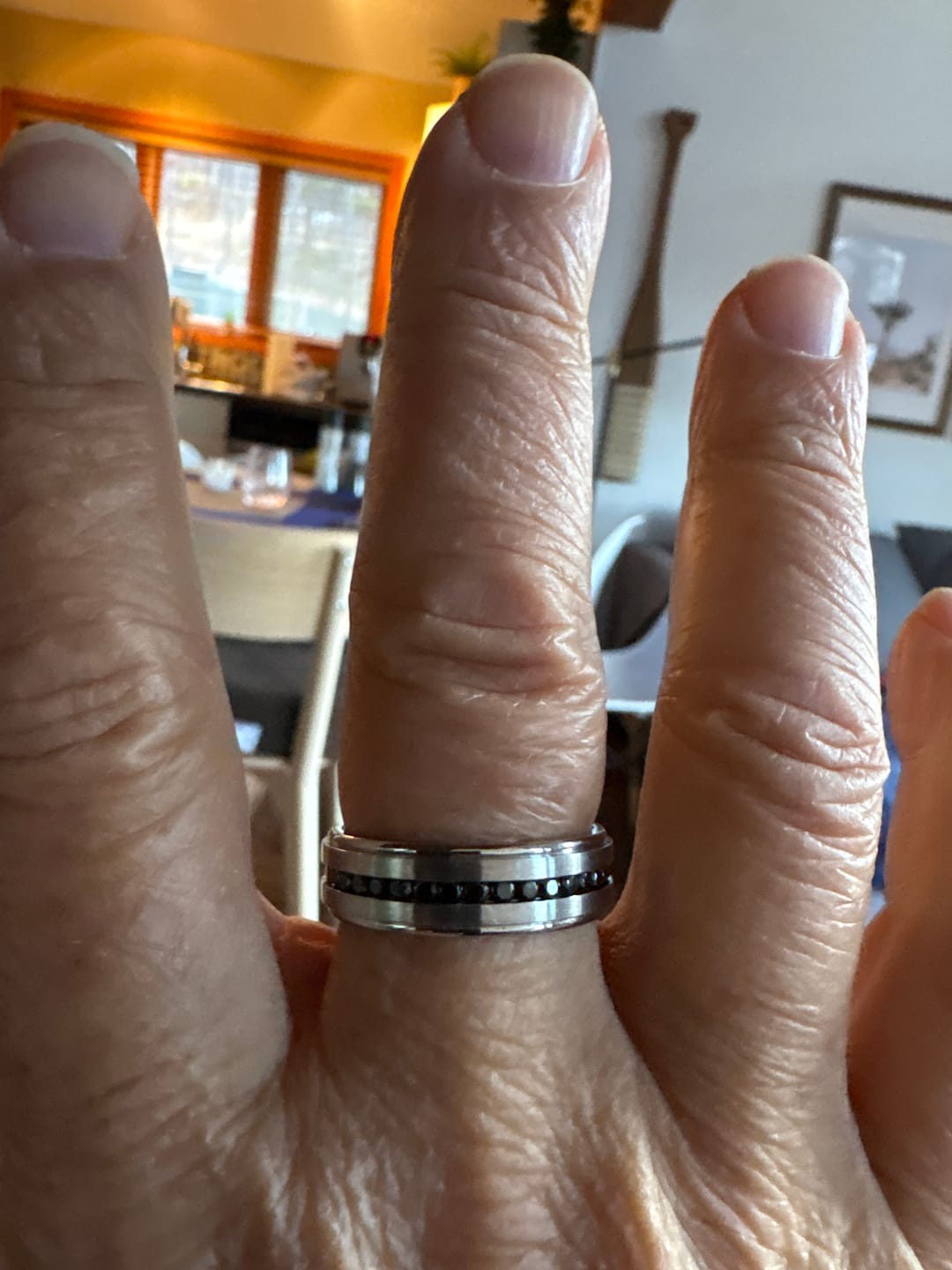 Customer photo review of Black Stone Matte Band