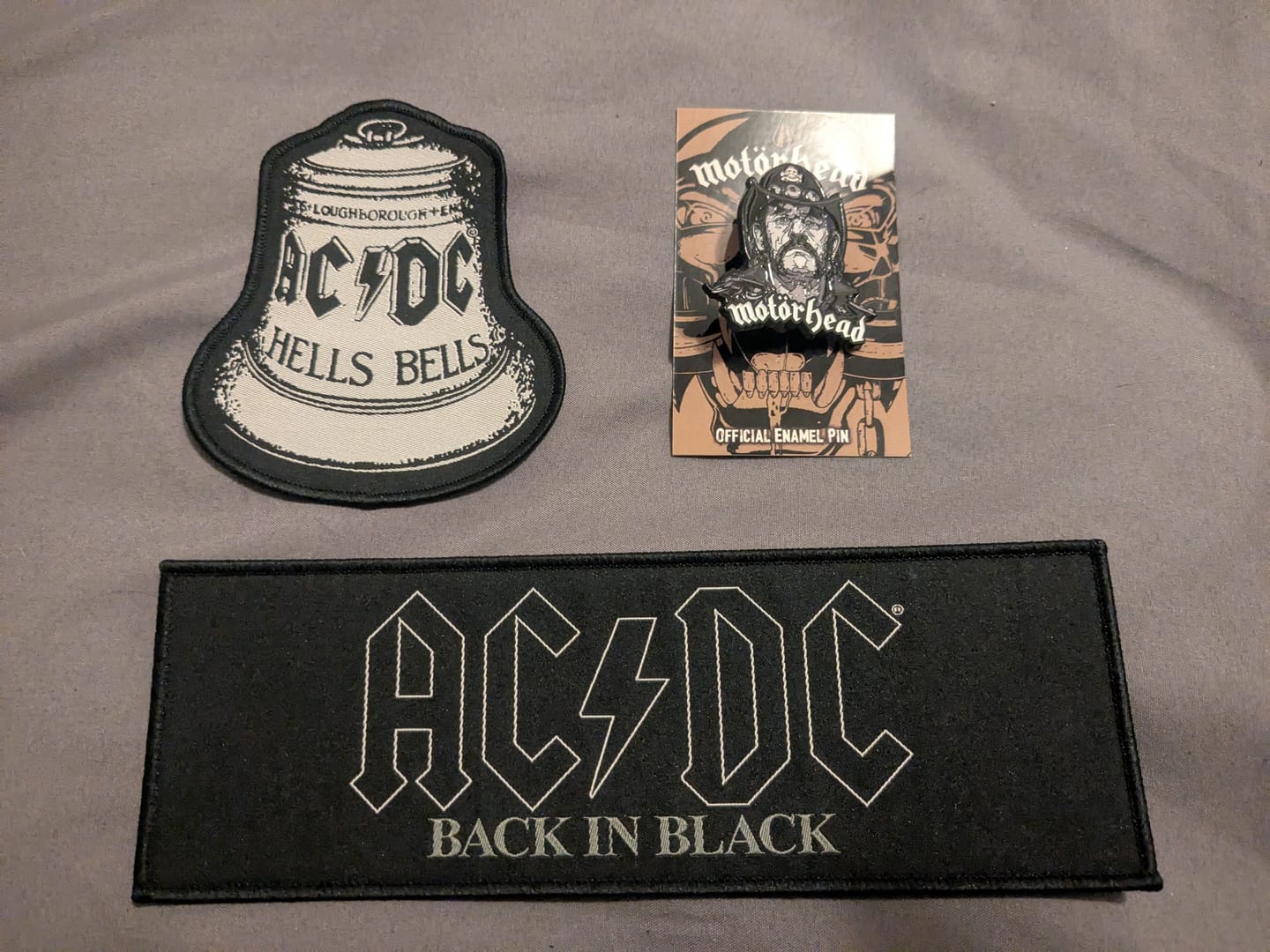Customer photo review of AC/DC - Back In Black - Strip Patch