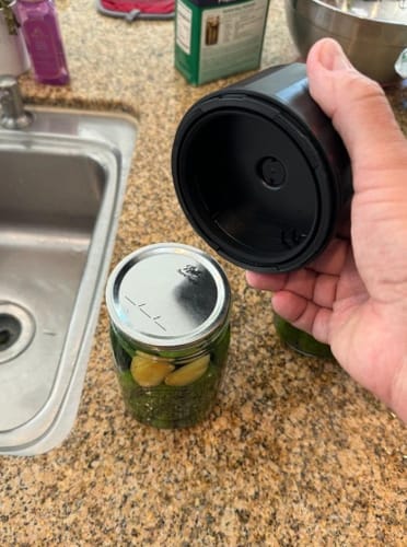Customer photo review of Mason Jar Vacuum Sealer Kit