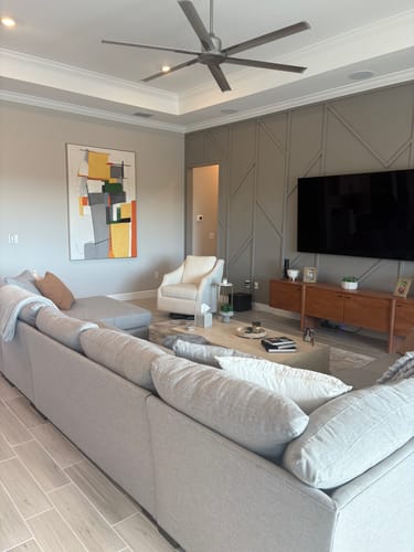 Customer photo review of Abstract Canvas Art #AB515